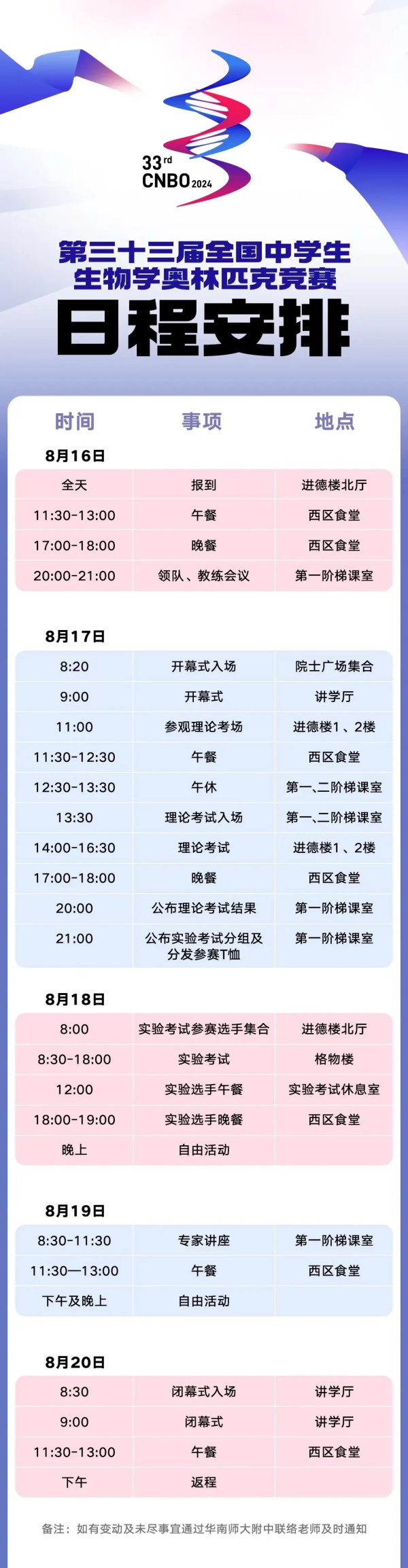 2024年全國中學(xué)生生物學(xué)奧林匹克競賽日程安排出爐！8月17日開考.webp_副本.jpg