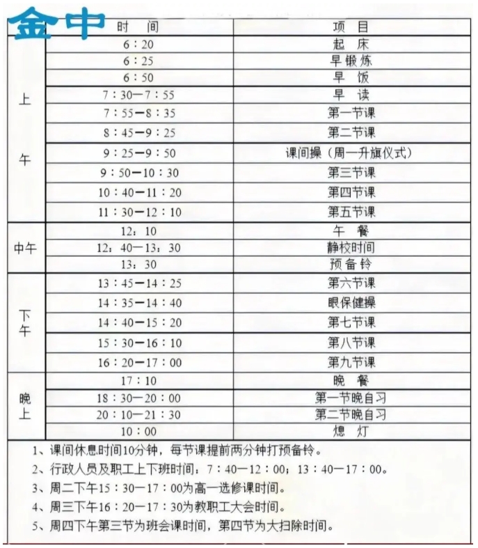 南外、附中、中華等南京多所熱門高中最新作息時(shí)間表曝光！3.png